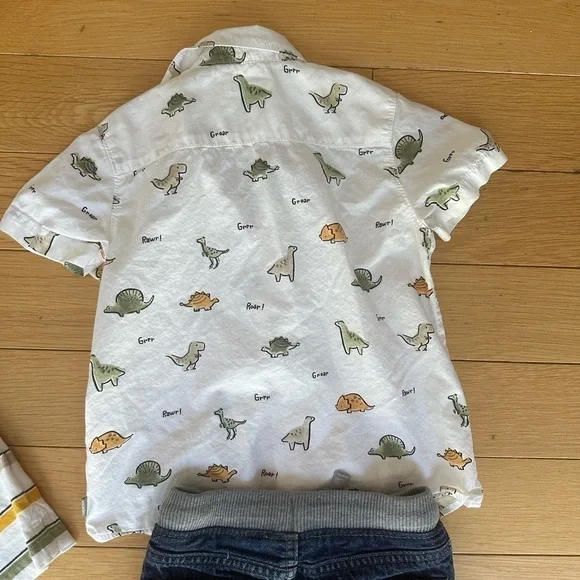 Mayoral Button Down Shirt and Polo Short Sleeve with Children’s Place Jeans 2T - Picture 7 of 9